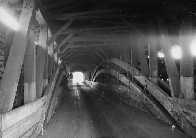 Moraltton Village, covered bridge interior, image #1 (c.1926-1951)