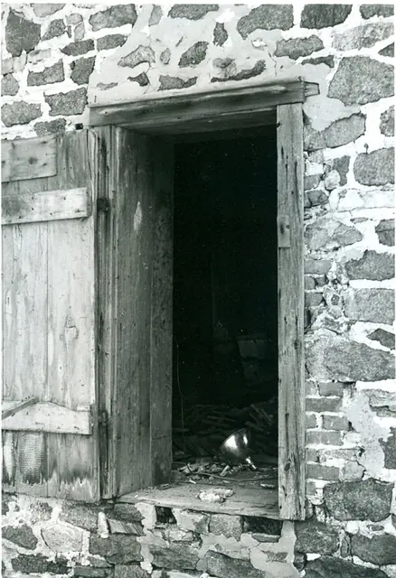 19th-century access doorway to first floor addition (removed), 1973
