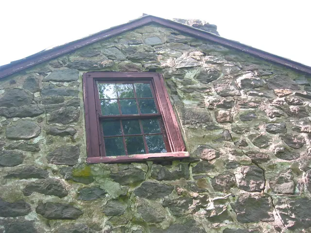 Detail of destabilized upper S gable wall of Michael Fulp House (2009)