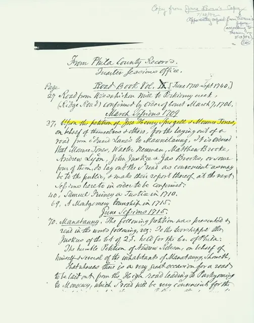 Mouns Jones, road petition
