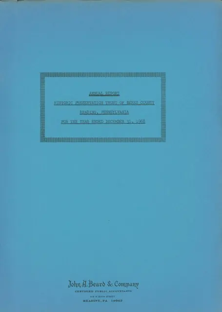 General, HPTBC annual report, cover (1968)