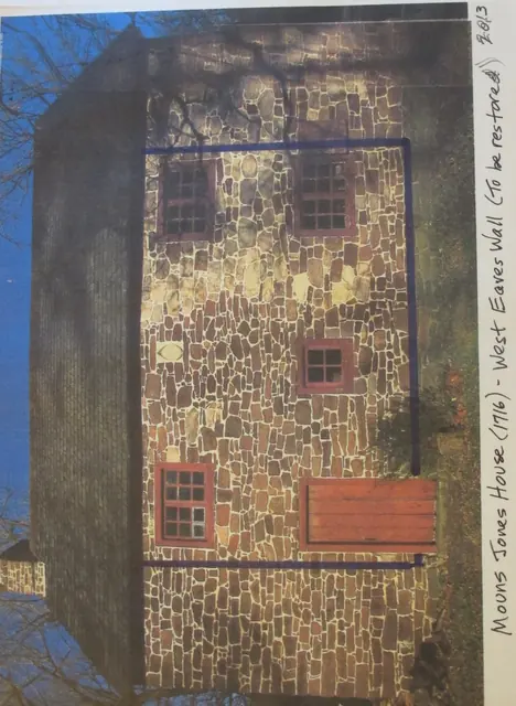 #1: Blue-lined displaced wall area