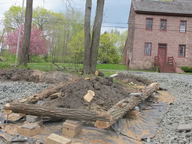Morlatton Village Parking Area Perimeter Log Anchor System