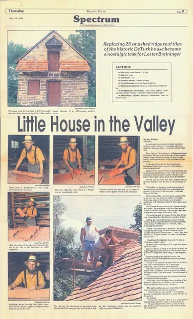 DeTurk newspaper article with photos (1991)