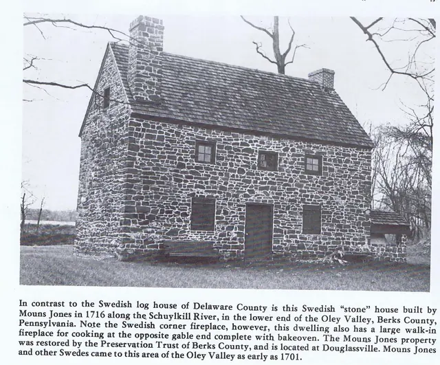 Mouns Jones House SE perspective photo from American Folklife (1975)