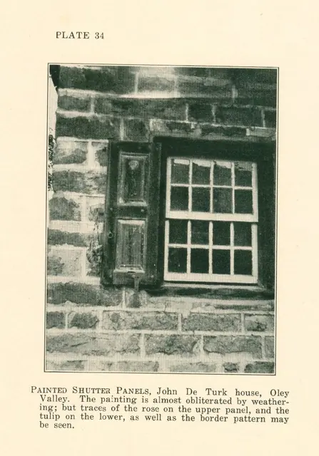 DeTurk House, painted shutter panels (c.1931)