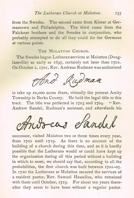 Morlatton Village, church history, page #235 (1902)