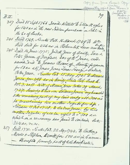 Mouns Jones House Deed records