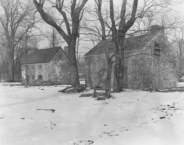 Morlatton village, southwest perspective view (1971)