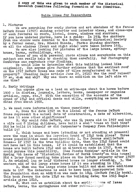 DeTurk Research Guidelines (1966)