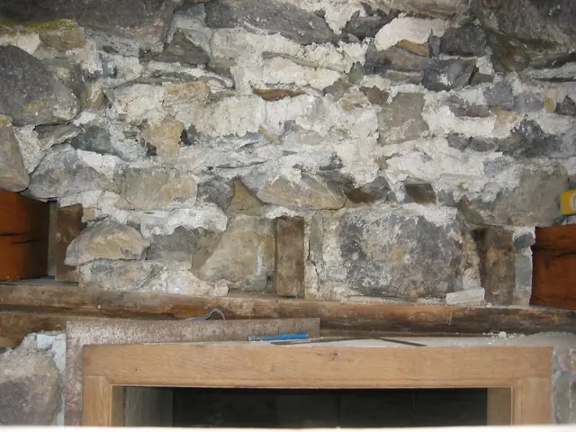 DeTurk , deconstructed masonry wall above kitchen doorway (2009)