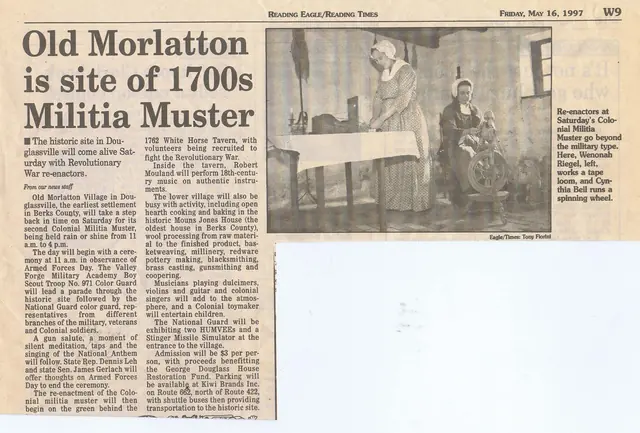 Morlatton village newspaper clipping (1997)