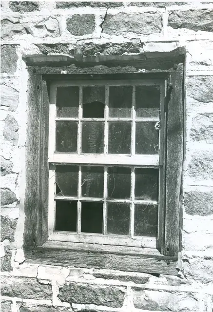 Deturk House, first floor window in south gable wall (1973)