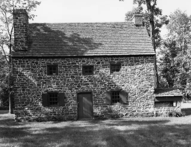 Mouns Jones House, restored east elevation view (c.1972)