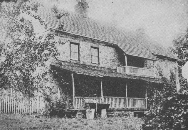 #1: Keim House, SW View, porch, hooded balcony (1913-25)