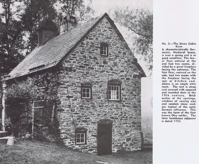 Keim perspective view from magazine photo, with caption (c.1954)